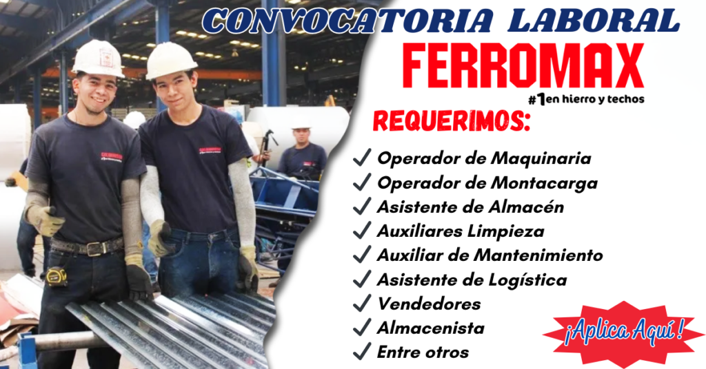 FERROMAX Oferta Empleo