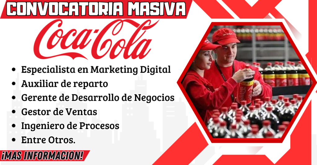 COCA COLA Nuevas Ofertas Laborales