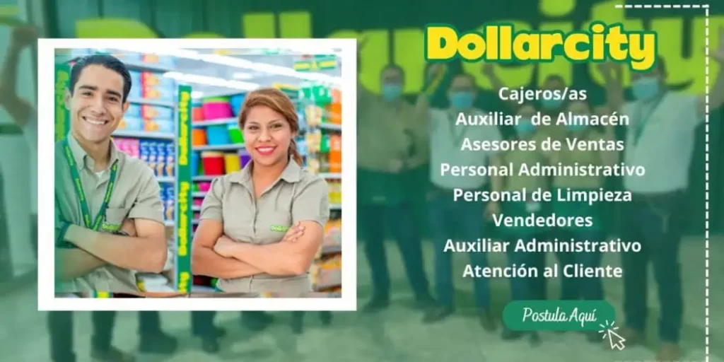 DOLLARCITY Infórmate de las Nuevas Vacantes Disponibles